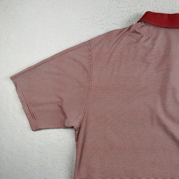 Fairway & Greene Red White Striped Albany Country Club Collared Polo Shirt L - Picture 13 of 16